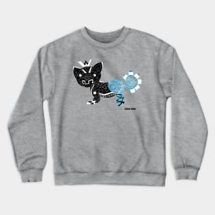 negative blue cougar ecopop Crewneck Sweatshirt